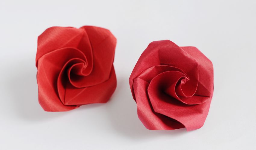 Origami rose